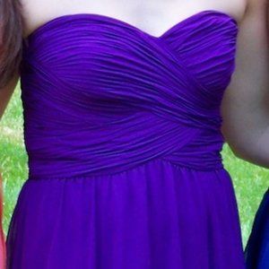 Women's Full Length Purple Gown